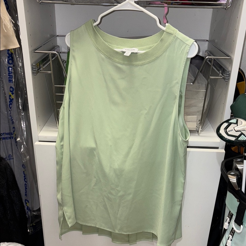 Nordstrom Sleeveless Mint Green Top